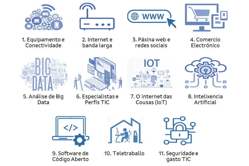 Galicia. A economía en dixital. A Sociedade da Información nas Empresas de Galicia. Edición 2021