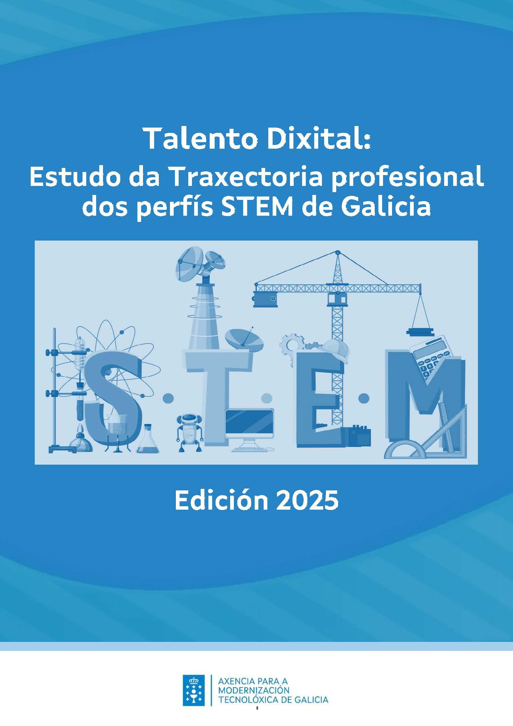 Portada, informe STEM 2025 Galicia