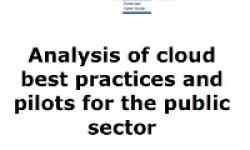 A Comisión Europea analiza o uso do cloud computing no sector público