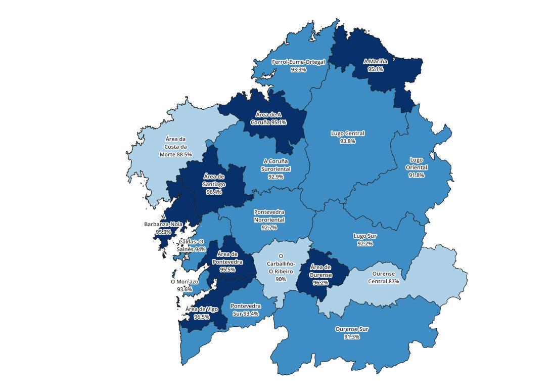 La contratación de internet crece en tres años más de un 20% en los municipios gallegos de menos de 5.000 habitantes
